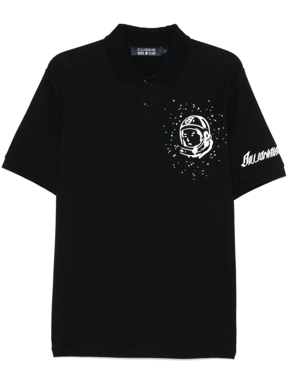 B25164BLACK 로고 코튼 폴로 셔츠